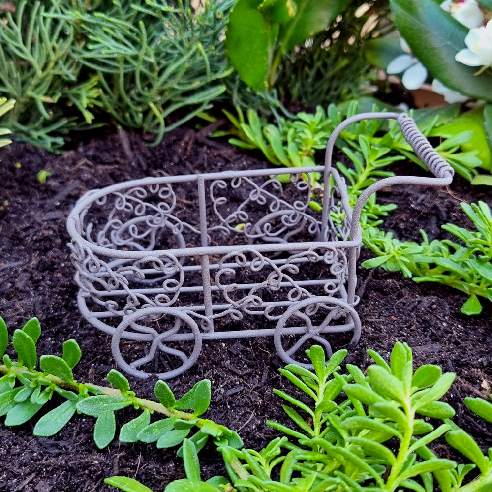 Rust Metal Garden Cart