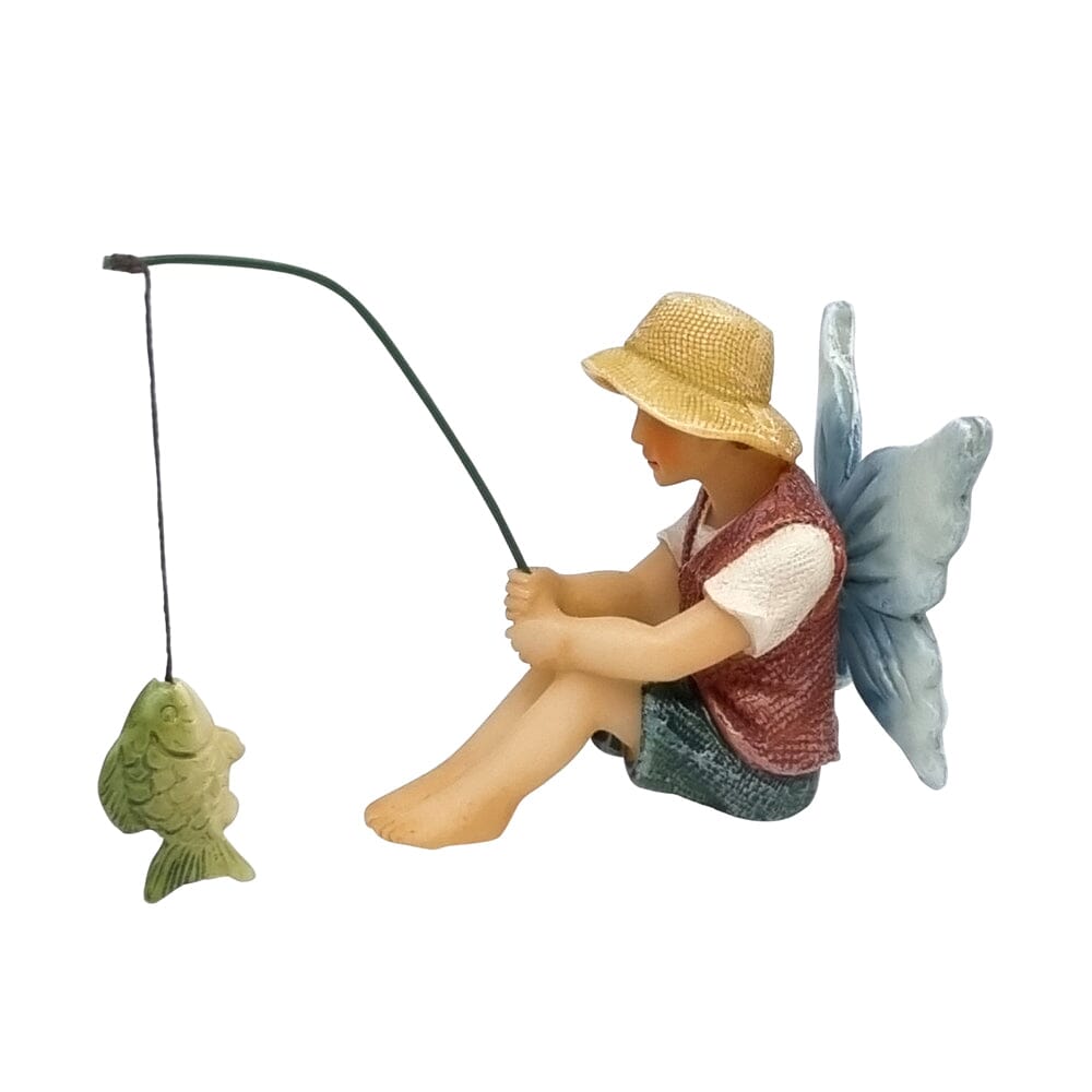 Fishing Fairy Lucas - Miniature Resin Fairy Figurine, Fairy Garden  Miniatures & Collectibles - Australia