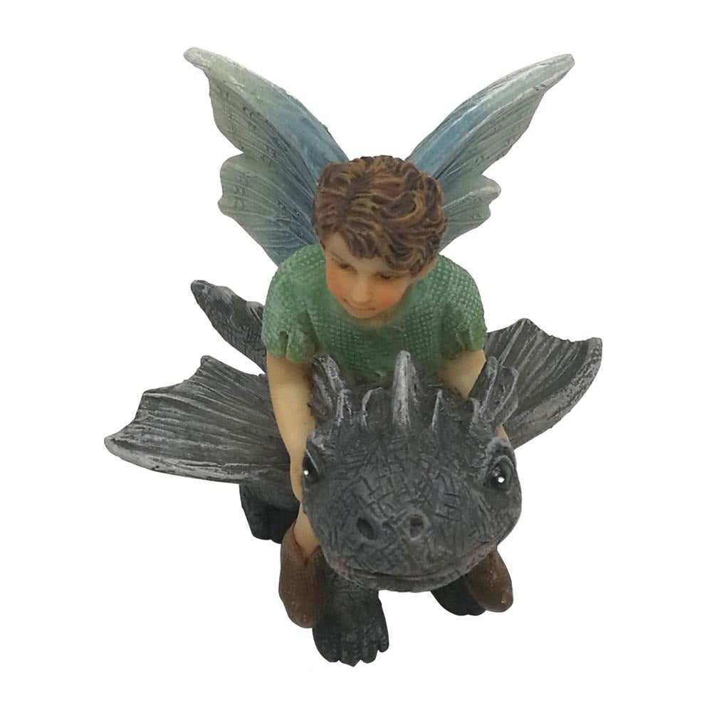 Fairy Draco Riding a Dragon | Fairy Garden Figurines - Australia ...