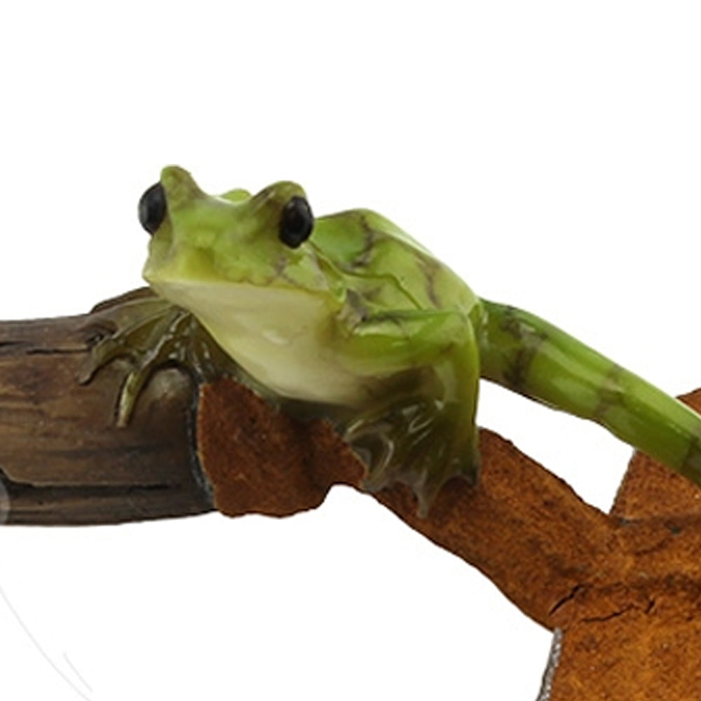 Frog on a Trowel Miniature Figurine