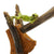 Frog on an Axe Miniature Figurine