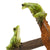 Frogs on a Pick Axe Miniature Figurine